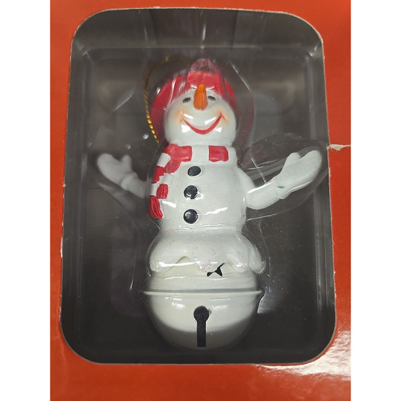 The Memory Company 2016 College Wisconsin Badgers Jingle Bell Snowman Ornament - Picture 2 of 5